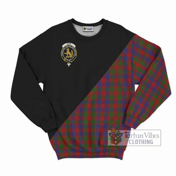 Gow Tartan Sweatshirt with Family Crest and Military Logo Style - Tartan Vibes Clothing