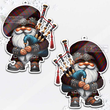 Gow Tartan Bagpiper Gnome Christmas Ornament - Tartan Vibes Clothing