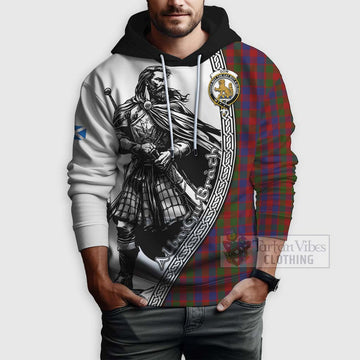 Gow Tartan Clan Crest Hoodie with Highlander Warrior Celtic Style - Tartan Vibes Clothing