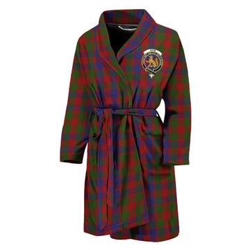 Gow Tartan Bathrobe with Family Crest Unisex M - Tartan Vibes Clothing