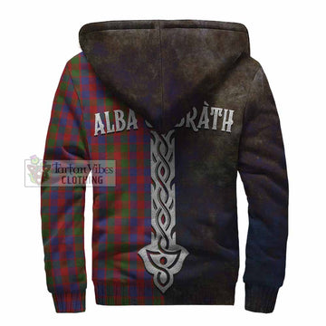 Gow Tartan Family Crest Sherpa Hoodie Alba Gu Brath Be Brave Lion Ancient Style - Tartan Vibes Clothing