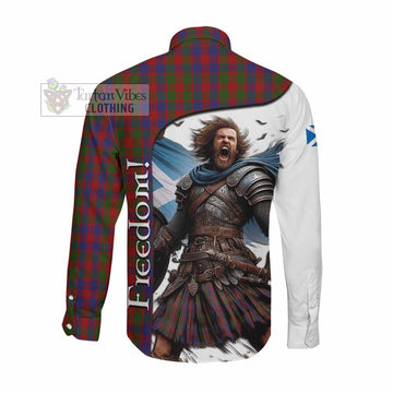 Gow Crest Tartan Long Sleeve Button Shirt Inspired by the Freedom of Scottish Warrior Men's Shirt - Tartan Vibes Clothing