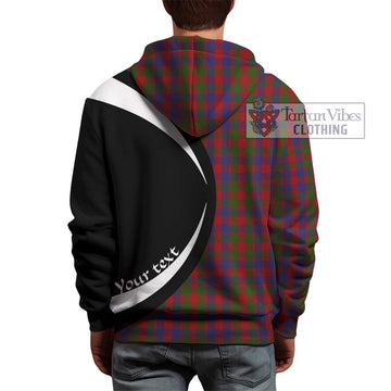 Tartan Vibes Clothing Gow Tartan Hoodie with Family Crest Circle Style