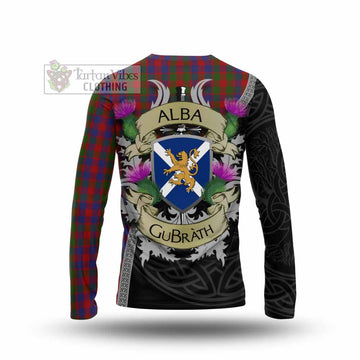 Gow Tartan Family Crest Long Sleeve T-Shirt Lion Rampant Royal Thistle Shield Celtic Inspired - Tartan Vibes Clothing