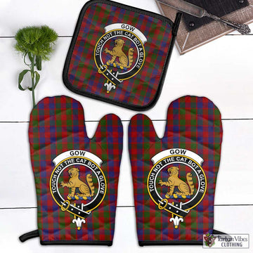 Gow Tartan Combo Oven Mitt & Pot-Holder with Family Crest - Tartan Vibes Clothing