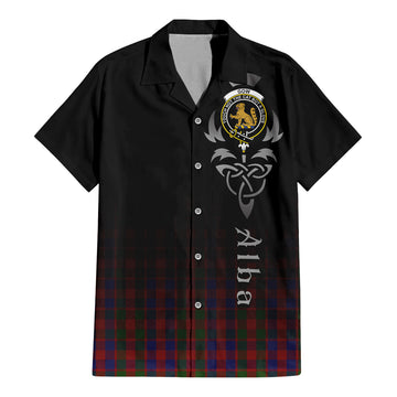 Gow Tartan Hawaiian Shirt Shirt Featuring Alba Gu Brath Family Crest Celtic Inspired - Tartan Vibes Clothing