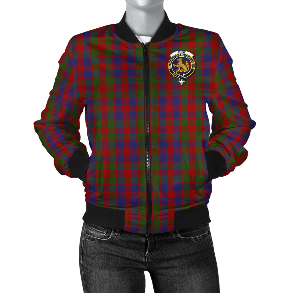 Gow Tartan Bomber Jacket with Family Crest - Tartan Vibes Clothing