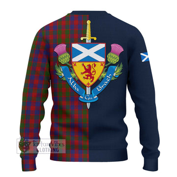 Gow Tartan Ugly Sweater Alba with Scottish Lion Royal Arm Half Style - Tartan Vibes Clothing