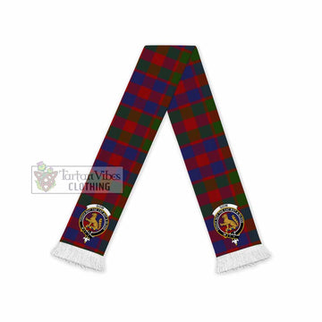 Tartan Vibes Clothing Gow Tartan Ruffneck Scarf with Family Crest