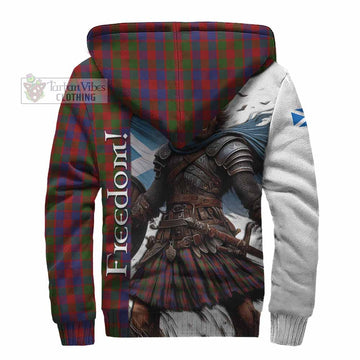 Gow Crest Tartan Sherpa Hoodie Inspired by the Freedom of Scottish Warrior - Tartan Vibes Clothing