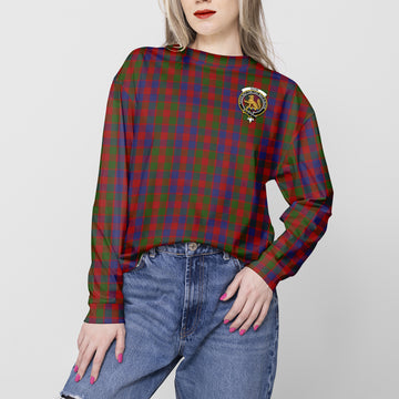 Gow Tartan Sweatshirt with Family Crest - Tartan Vibes Clothing