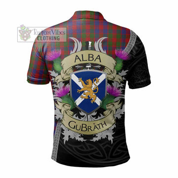 Gow Tartan Family Crest Polo Shirt Lion Rampant Royal Thistle Shield Celtic Inspired - Tartan Vibes Clothing