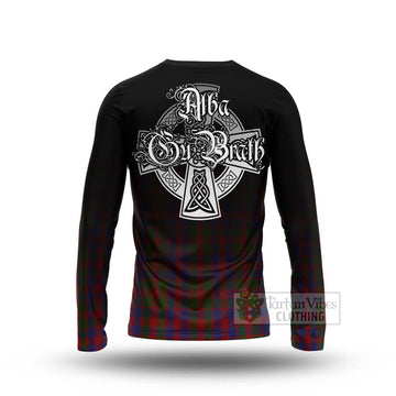 Gow Tartan Long Sleeve T-Shirt Featuring Alba Gu Brath Family Crest Celtic Inspired - Tartan Vibes Clothing