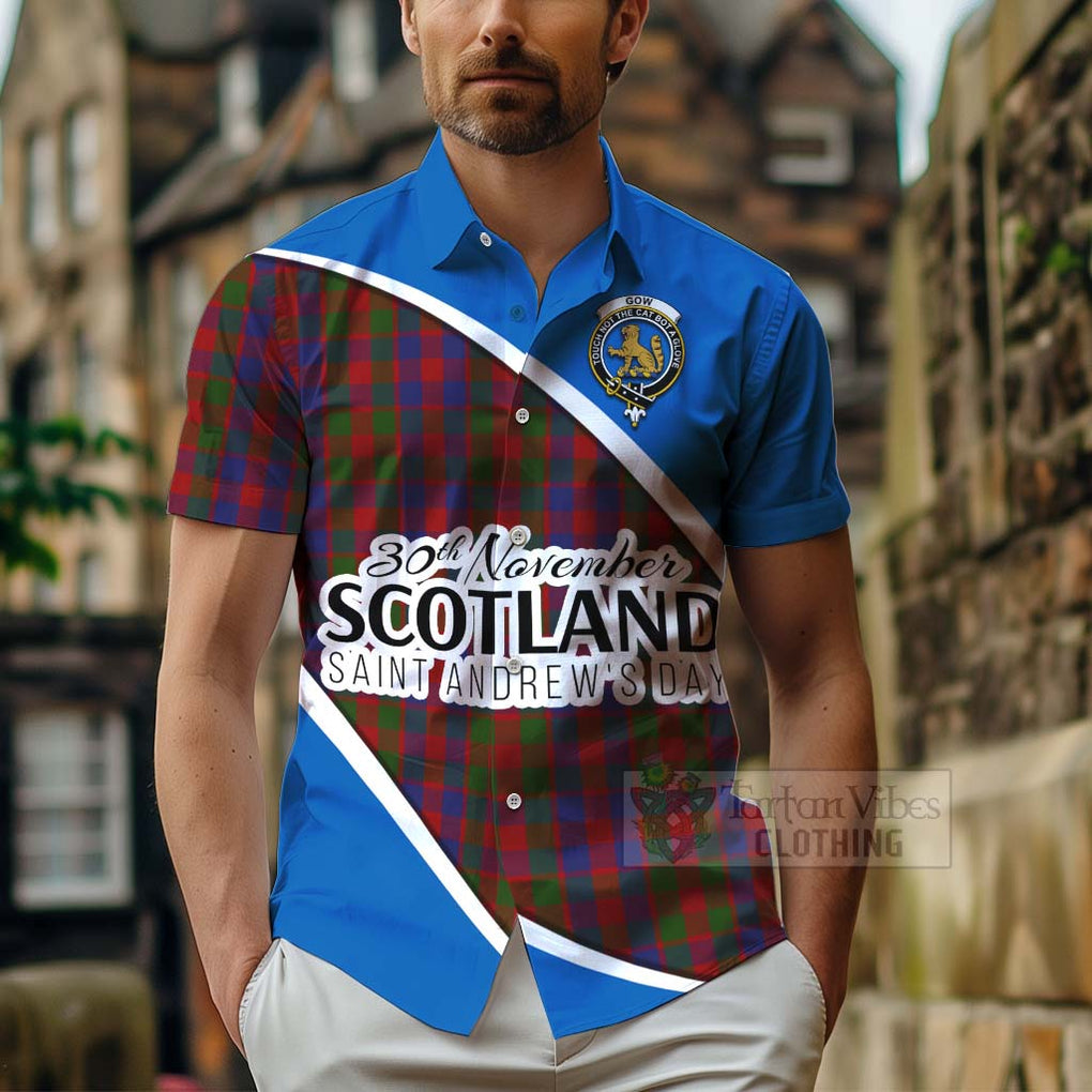 Gow Family Crest Tartan Hawaiian Shirt Celebrate Saint Andrew's Day in Style - Tartan Vibes Clothing