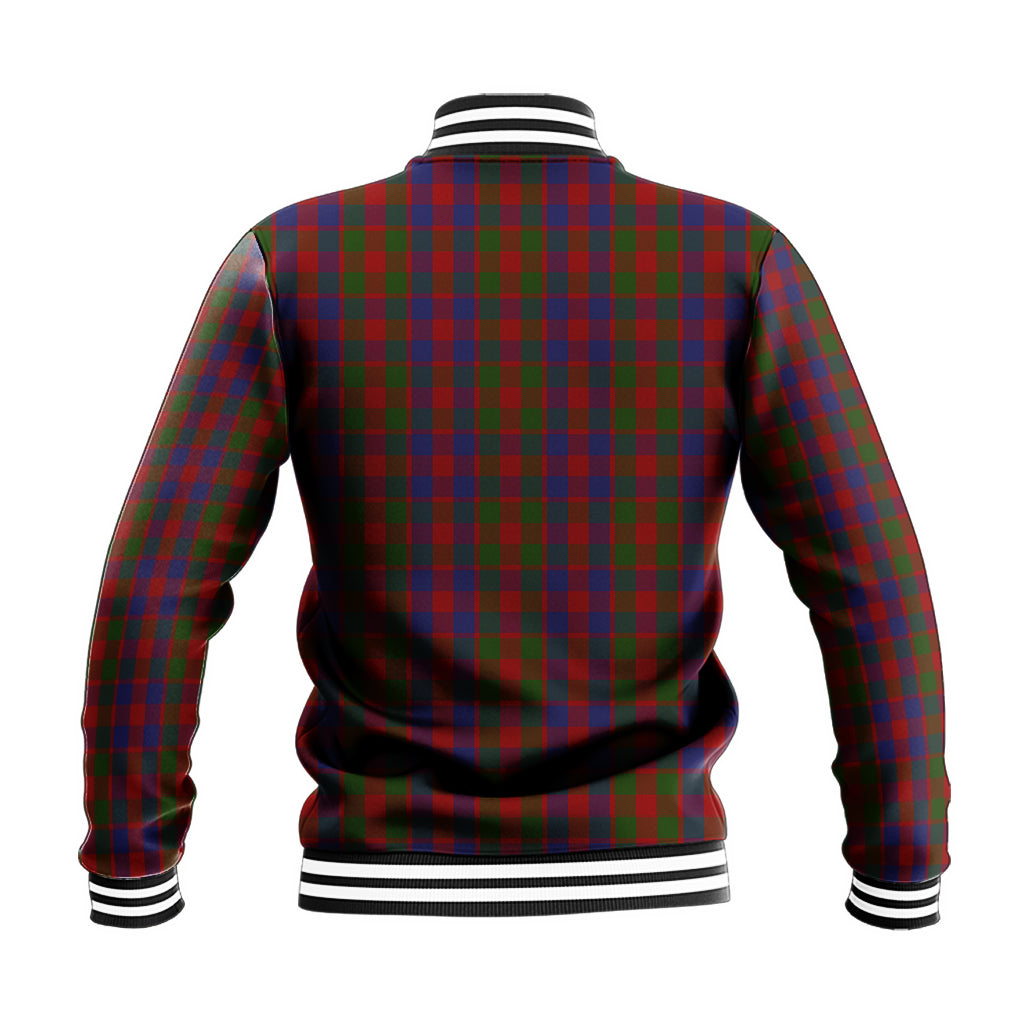 Gow Tartan Baseball Jacket with Family Crest - Tartan Vibes Clothing