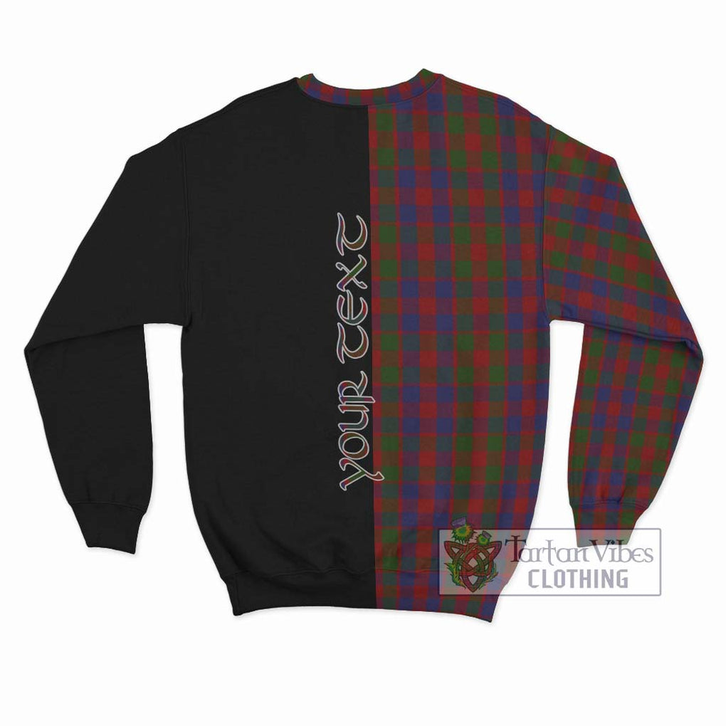 Gow Tartan Sweatshirt with Family Crest and Half Of Me Style - Tartanvibesclothing Shop