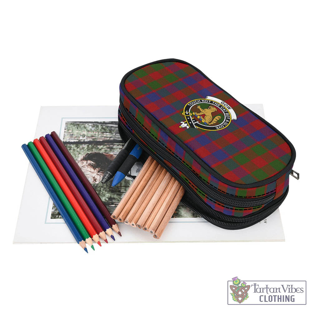 Gow Tartan Pen and Pencil Case with Family Crest - Tartan Vibes Clothing
