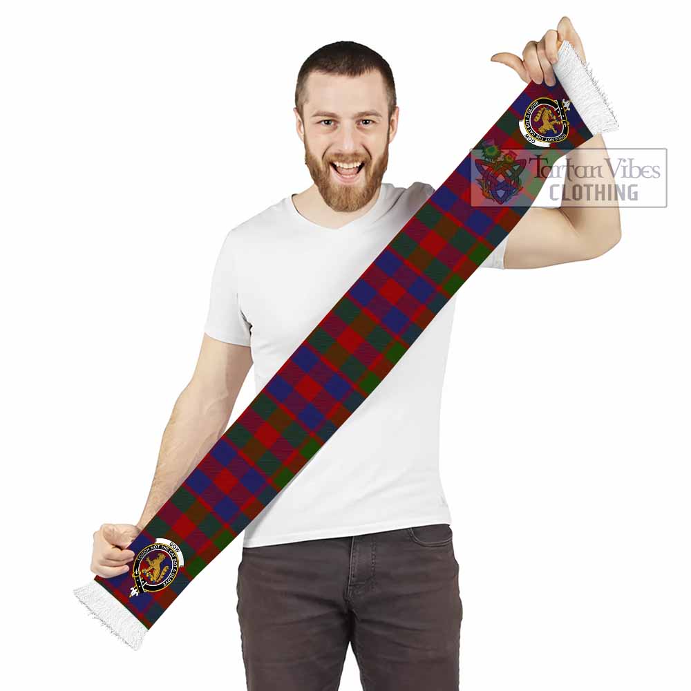 Tartan Vibes Clothing Gow Tartan Ruffneck Scarf with Family Crest