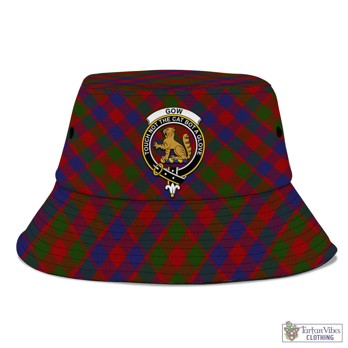 Gow Tartan Bucket Hat with Family Crest - Tartan Vibes Clothing