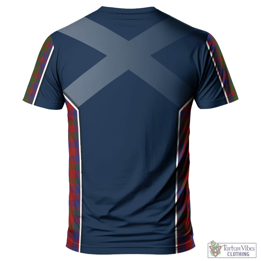 Tartan Vibes Clothing Gow Tartan T-Shirt with Family Crest and Lion Rampant Vibes Sport Style