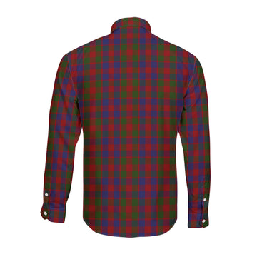 Gow Tartan Long Sleeve Button Up Shirt with Family Crest - Tartan Vibes Clothing