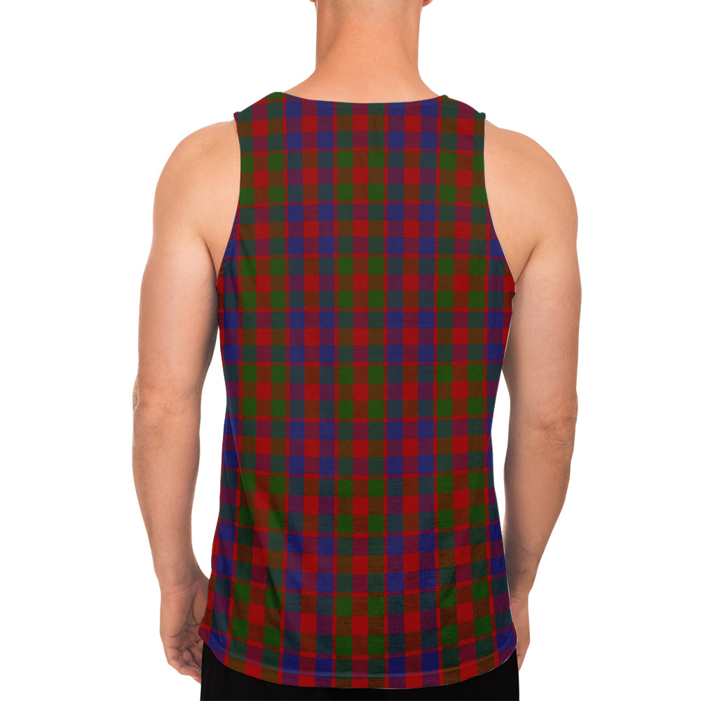Gow Tartan Mens Tank Top with Family Crest - Tartan Vibes Clothing