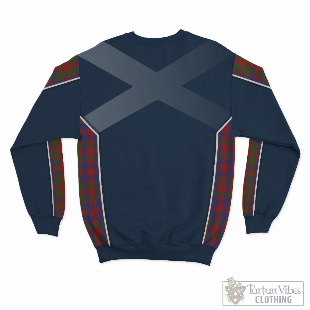 Gow Tartan Sweatshirt with Family Crest and Scottish Thistle Vibes Sport Style - Tartan Vibes Clothing
