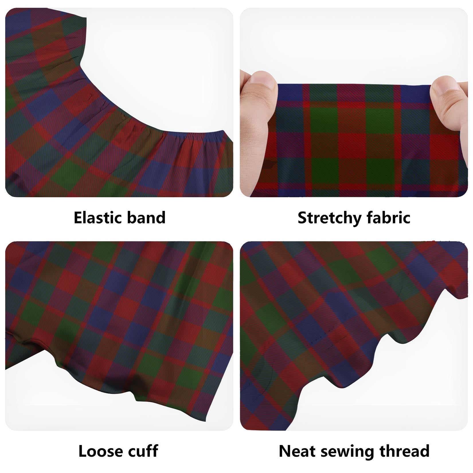Gow Tartan Off Shoulder Long Dress - Tartan Vibes Clothing