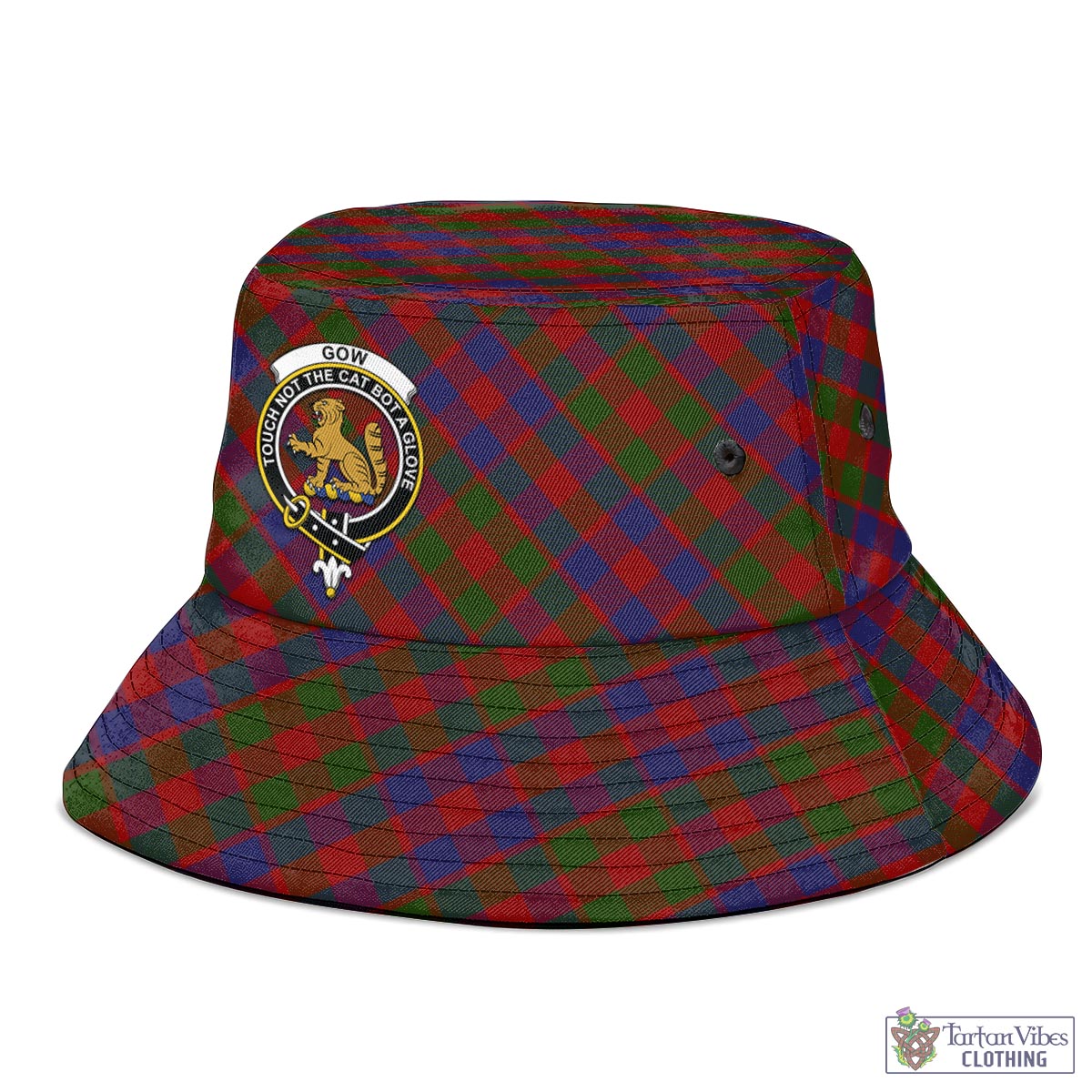 Gow Tartan Bucket Hat with Family Crest - Tartan Vibes Clothing