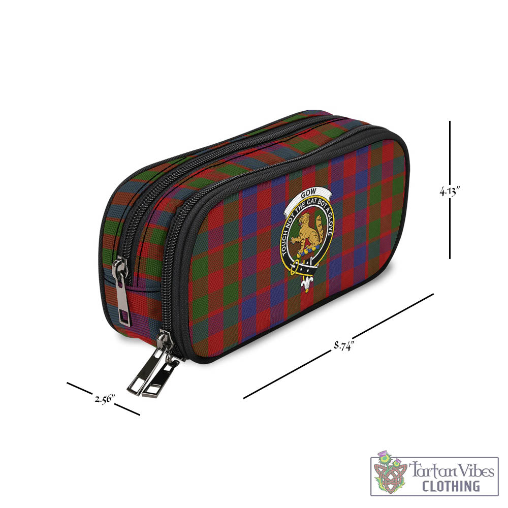 Gow Tartan Pen and Pencil Case with Family Crest - Tartan Vibes Clothing