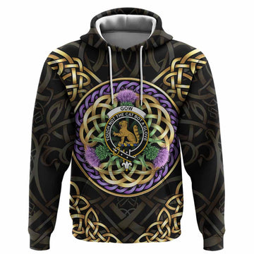 Gow Clan Crest Hoodie Celtic Scottish Thistle