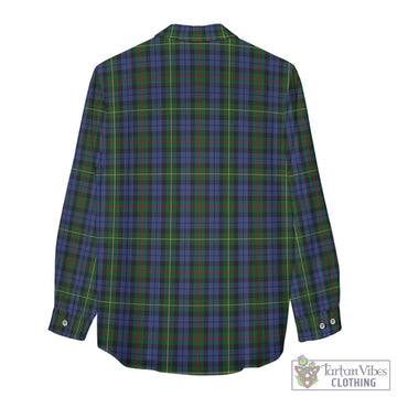 Gow Hunting Tartan Womens Casual Shirt with Family Crest