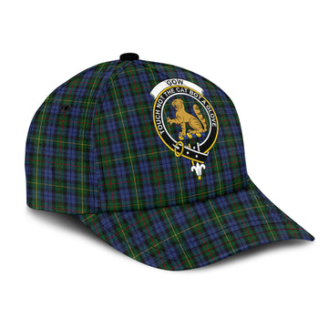 Gow Hunting Tartan Classic Cap with Family Crest