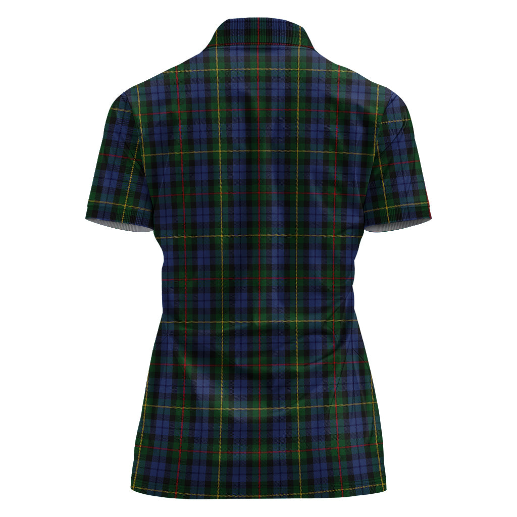 gow-hunting-tartan-polo-shirt-with-family-crest-for-women