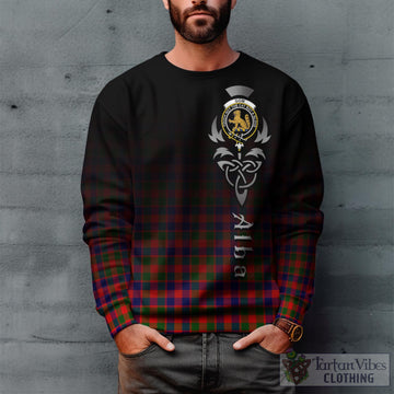 Gow Modern Tartan Sweatshirt Featuring Alba Gu Brath Family Crest Celtic Inspired
