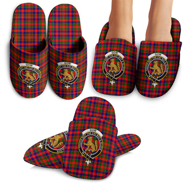 Gow Modern Tartan Home Slippers with Family Crest