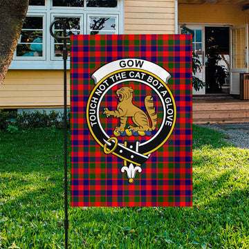 Gow Modern Tartan Flag with Family Crest