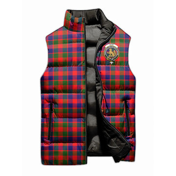 Gow Modern Tartan Sleeveless Puffer Jacket with Family Crest