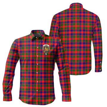 Gow Modern Tartan Long Sleeve Button Up Shirt with Family Crest