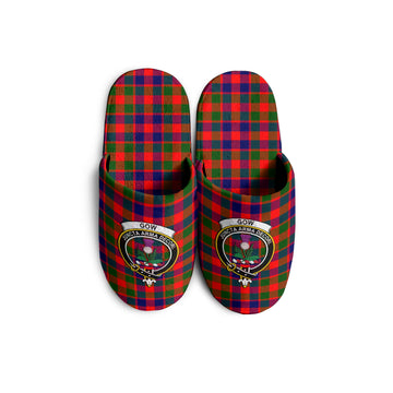 Gow of Skeoch Tartan Home Slippers with Family Crest