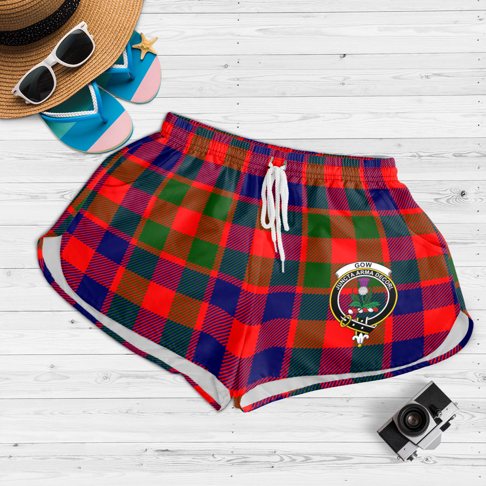gow-of-skeoch-tartan-womens-shorts-with-family-crest