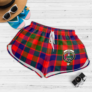 Gow of Skeoch Tartan Womens Shorts with Family Crest