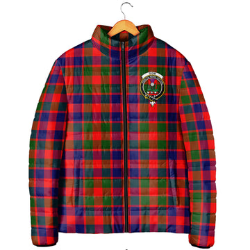 Gow of Skeoch Tartan Padded Jacket with Family Crest