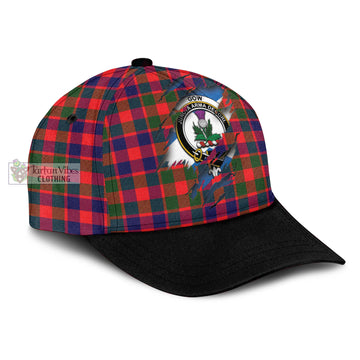 Gow of Skeoch Tartan Classic Cap with Family Crest In Me Style