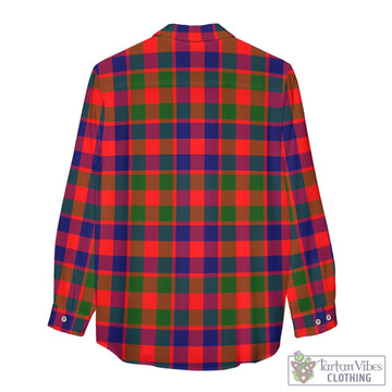 Gow of Skeoch Tartan Womens Casual Shirt with Family Crest