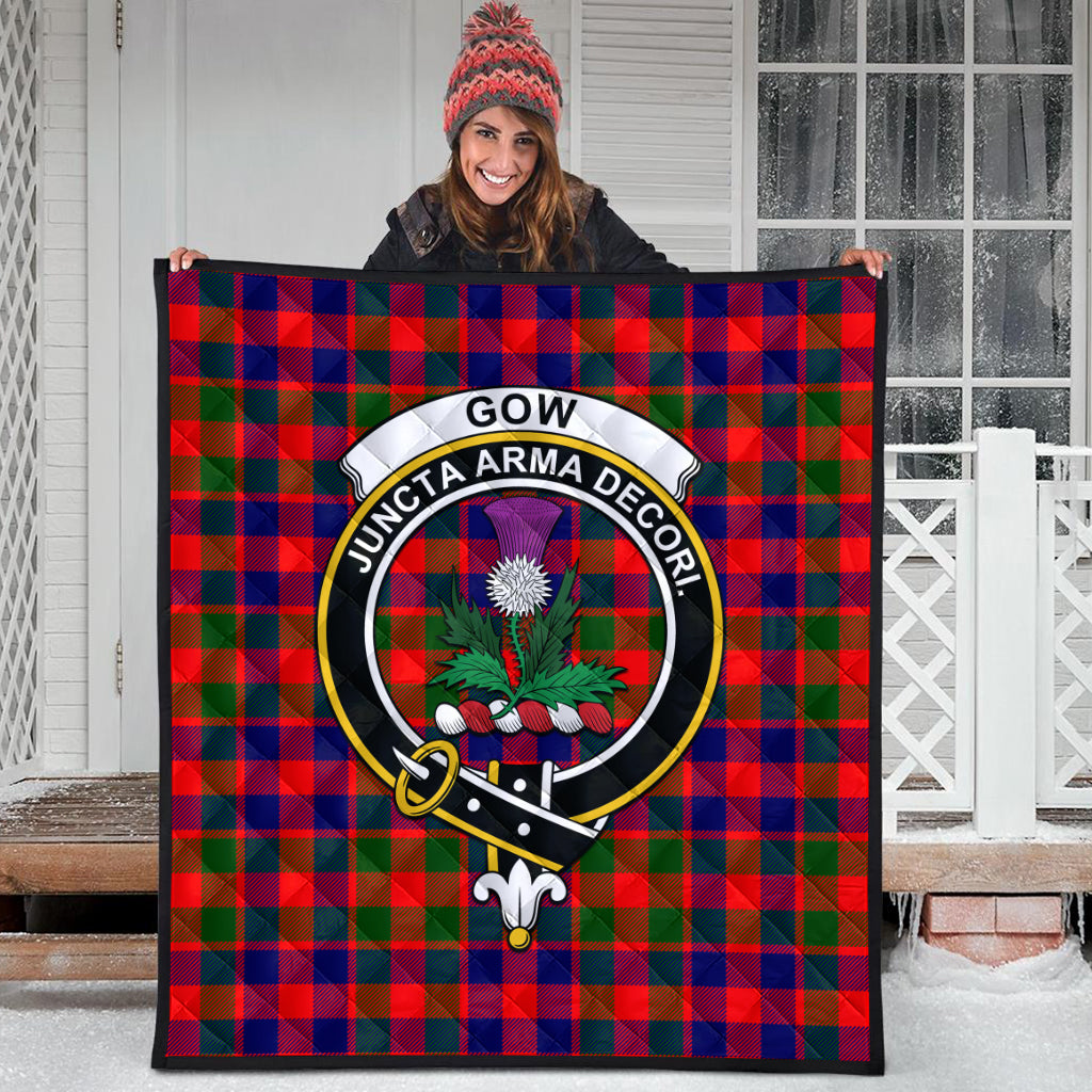 gow-of-skeoch-tartan-quilt-with-family-crest
