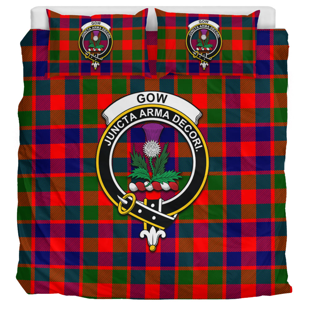 gow-of-skeoch-tartan-bedding-set-with-family-crest