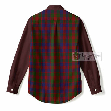 Gow Tartan Accent Women Casual Shirt with Family Crest