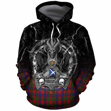 Gow Tartan Crest Cotton Hoodie Celtic Odin's Raven Legacy