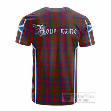 Gow Tartan Crest Cotton T-shirt Scotland Coat of Arm Flag Style - Tartan Vibes Clothing